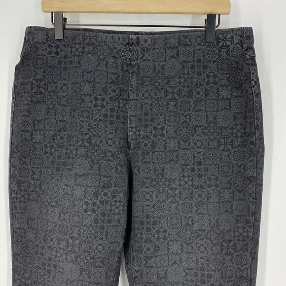 Soft Surroundings Jeans Pull On Print - Picture 2 of 6